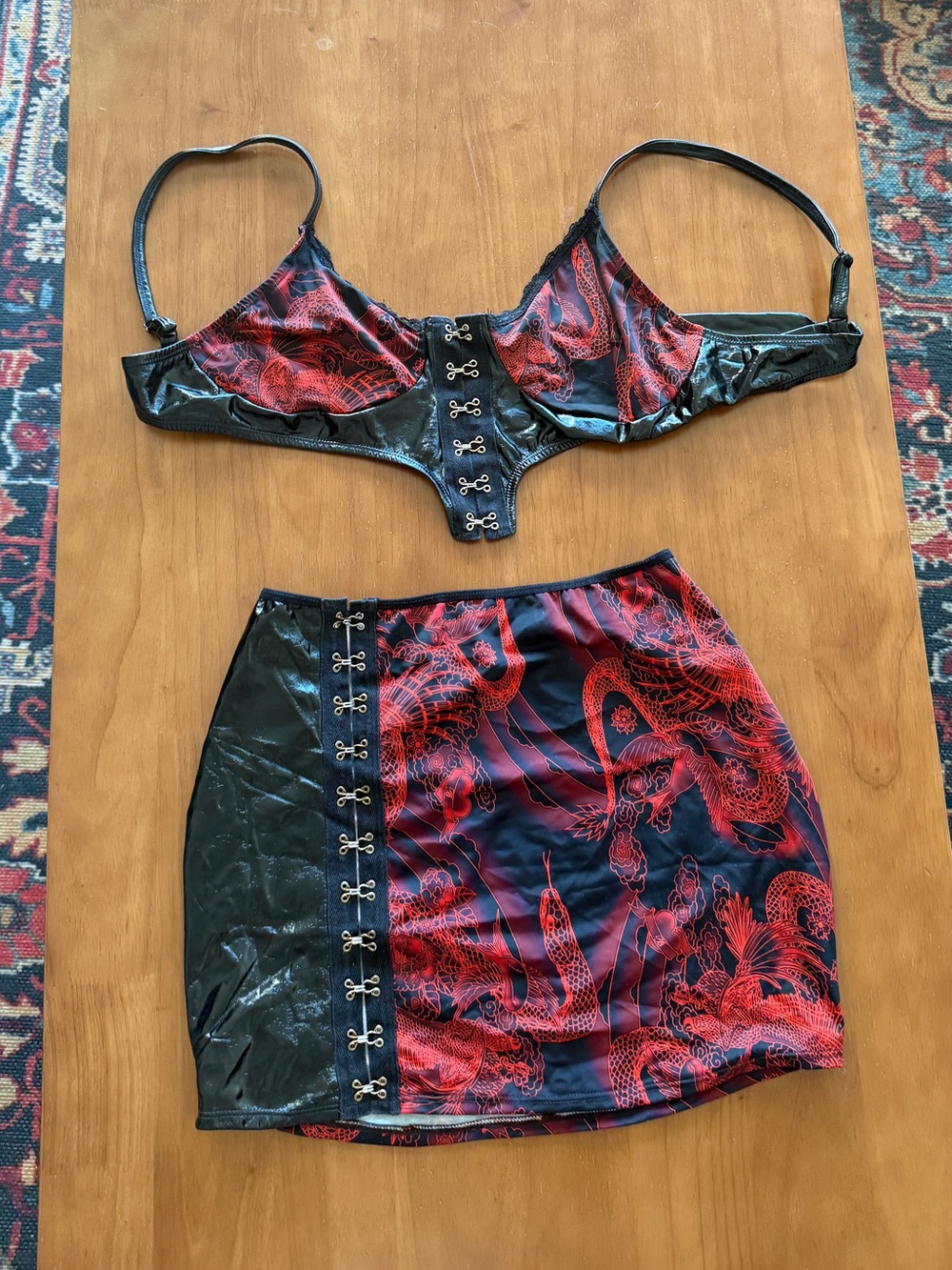 Black & Red Dragon Festival Set